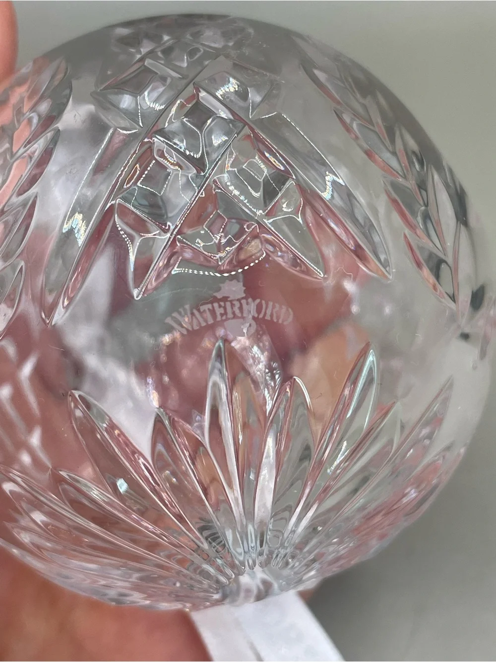 Vintage Waterford Crystal Times Square Ball 2001 Christmas 3” Ornament